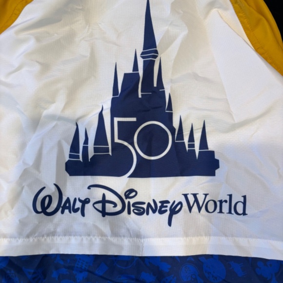 NWT Walt Disney World 50th Anniversary Castle Windbreaker Zip Up Jacket XXL - Picture 5 of 7